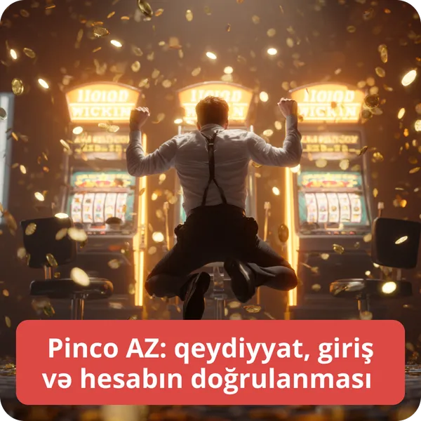 Pinco AZ: qeydiyyat, giriş və hesabın doğrulanması